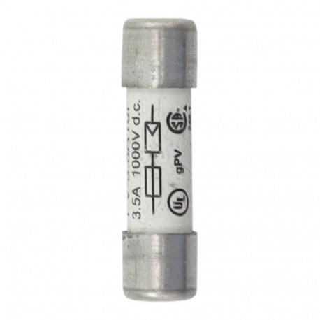 Eaton-moeller PV-3-5A10F EATON ELECTRIC Fuse-link, high speed, 3.5 A, DC 1000 V, IEC 60269-6 type A, 10 x 38 mm, gPV, gPV,..