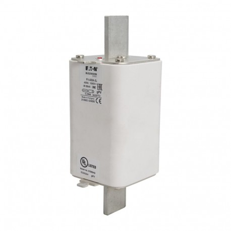Eaton-moeller FUSE 400A 1000V 3L PV PV-400A-3L EATON ELECTRIC Fuse-link, high speed, 400 A, DC 1000 V, 3L, 75 x 91 x 205 m..