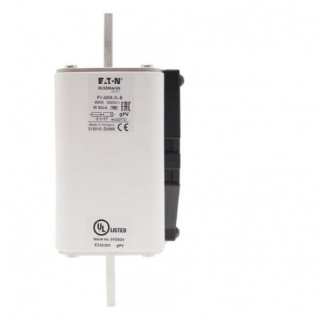 Eaton-moeller PV-400A-3L-B EATON ELECTRIC Fuse-link, high speed, 100 A, DC 1500 V, 1XL, 51 x 189 mm, gPV, IEC, UL, with in..