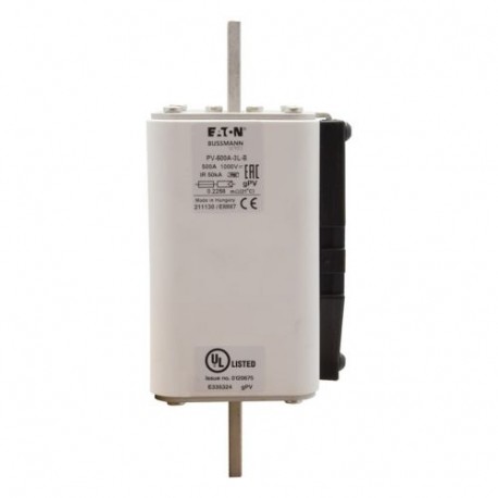 Eaton-moeller PV-500A-3L-B EATON ELECTRIC Fuse-link, high speed, 100 A, DC 1500 V, 1XL, 51 x 189 mm, gPV, IEC, UL, with in..