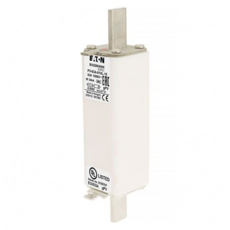 Eaton-moeller FUSE 63A 1500V 1*XL PV PV-63A-01XL-15 EATON ELECTRIC Fuse-link, high speed, 100 A, DC 1500 V, 01XL, 43 x 193..