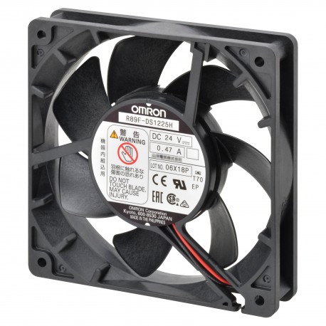 Omron R89F-DS1225H R89FDS1225H OMRON DC Axial fan, plastic blade, frame 120x25, high speed