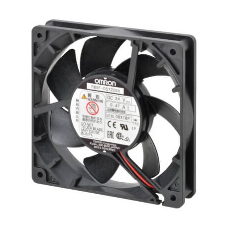 Omron R89F-DS1225L R89FDS1225L OMRON DC Axial fan, plastic blade, frame 120x25, low speed