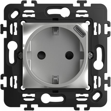 BTICINO RA4141USB RA4141USB BTCINO CL-BASE 2P+T+USBC 3A/5V 2MALUM