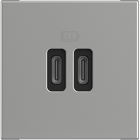 BTICINO RA4286C2 RA4286C2 BTCINO CL-BASE USB C+C 3A/5V 2M ALUM
