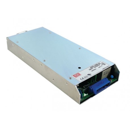 Meanwell RCP-1000-12 AC-DC 19 inch rack power supply with PFC, Output 12VDC / 60A, 1U profile, Current shari..