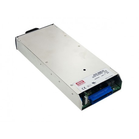 Meanwell RCP-2000-24 AC-DC 19 inch rack power supply with PFC, Output 24VDC / 80A, 1U profile, Current shari..