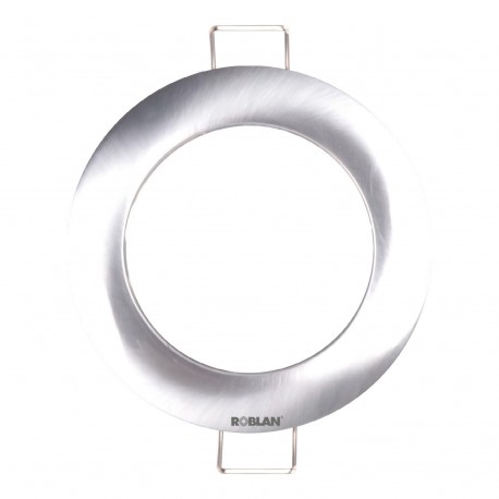 Roblan RDFFN Round Fixed for lamps Dichroics Satined Nickel W/GU10.