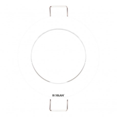 Roblan RDFFW Round Fixed for lamps Dichroics White W/GU10.