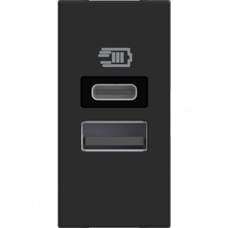 BTICINO RG4191AC RG4191AC BTCINO CL-BASE USB A+C 3A/5V 1M DARK