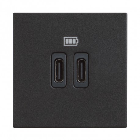 Bticino RG4286C2 BTCINO CL-BASE USB C+C 3A/5V 2M DARK