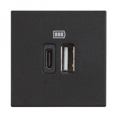 Bticino RG4287C2 BTCINO CL-BASE USB A+C 3A/5V 2M DARK