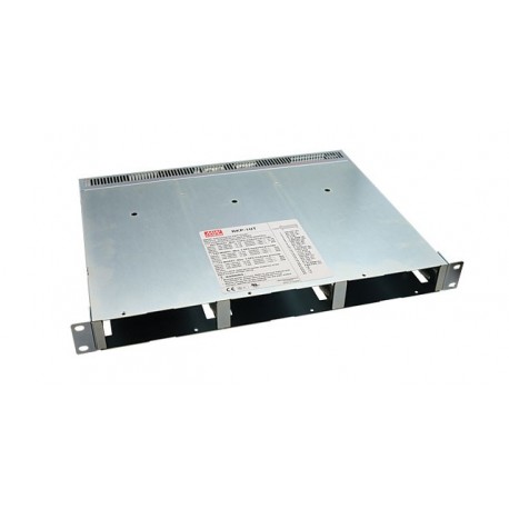 Meanwell RKP-1UT AC-DC 19 inch rack for 3 units of RCP-2000 with Terminal block input connection, PMBus prot..