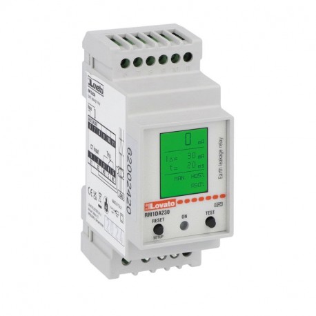 Lovato-electric RM1DA230 LOVATO EARTH LEAK. RELAY 1OUT DISPLAY 230VAC