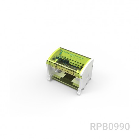 TEKNOMEGA RPB40-08 RPB40-08 RPB0990 TEKNOMEGA ΩBLOCK 2-POLES DISTRIBUTION BLOCK 40A 8 OUT