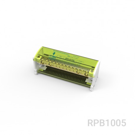 Teknomega RPB 125-14 ΩBLOCK 2-POLES DISTRIBUTION BLOCK 125A 14 OUT
