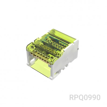 TEKNOMEGA RPQ80-07 RPQ80-07 RPQ0990 TEKNOMEGA ΩBLOCK 4-POLES DISTRIBUTION BLOCK 80A 7 OUT