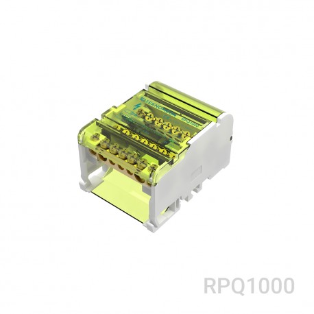 Teknomega RPQ 125-06 ΩBLOCK 4-POLES DISTRIBUTION BLOCK 100A 6 OUT