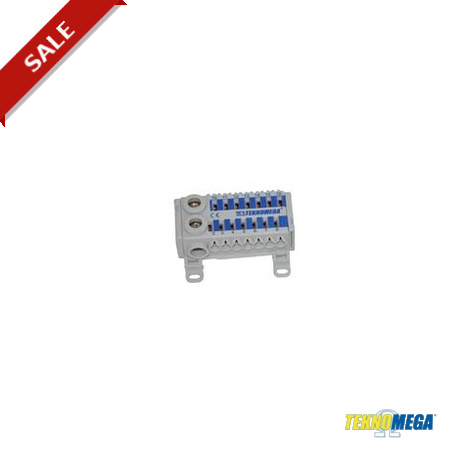 Teknomega RPU 80-S-14B ΩBLOCK UNIPOLAR DISTRIBUTION BLOCK 80A COMPACT 14 OUT -BLU COLOUR