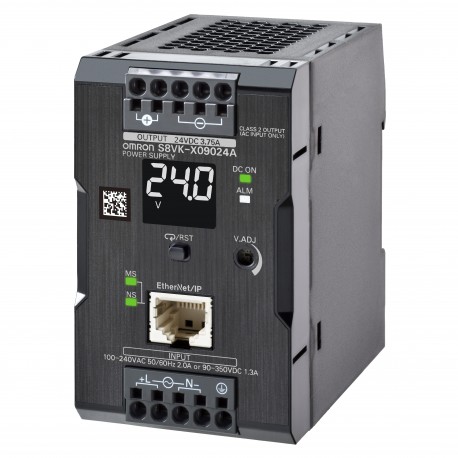 Omron S8VK-X09024A-EIP S8VKX09024AEIP OMRON Power source type book, 90 W, 24v Dc, 3,75 A, DIN-rail mount..