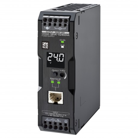 Omron S8VK-X24024A-EIP S8VKX24024AEIP OMRON Power source type book, 240 W, 24 Vdc, 10 A, DIN-rail mounti..