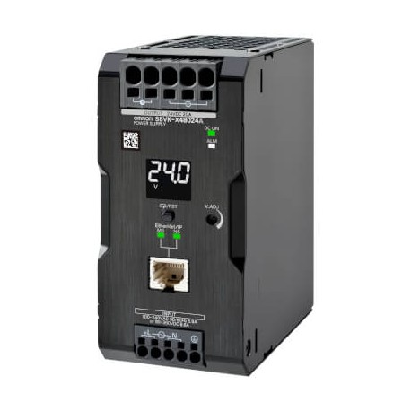 Omron S8VK-X48024A-EIP S8VKX48024AEIP OMRON Power source type book, 480 W, 24 v Dc, 20 A, DIN rail mount..