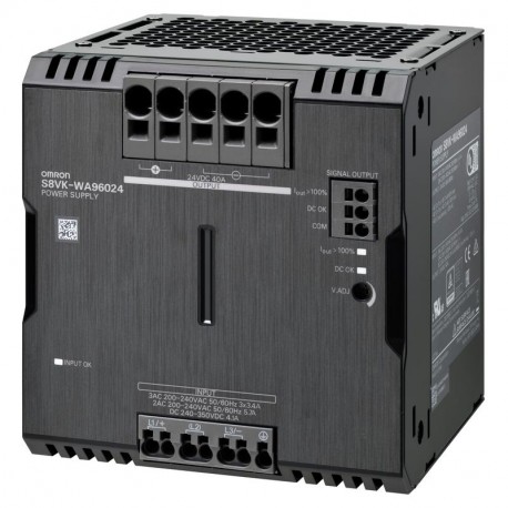Omron S8VK-WA96024 S8VKWA96024 OMRON 3-phase power supply, 960 W, 24 VDC, 40 A, DIN rail mounting