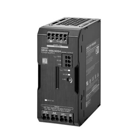 Omron S8VK-WB24024 S8VKWB24024 OMRON 3-phase power supply, 400 VAC, 240 W, 24 VDC, 10 A, DIN rail mounti..