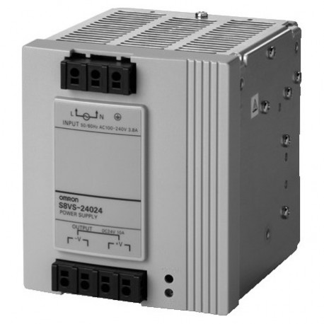 Omron S8VS-24024-F S8VS24024F OMRON 240W / 24V / 10A DIN Rail Rapid Connection