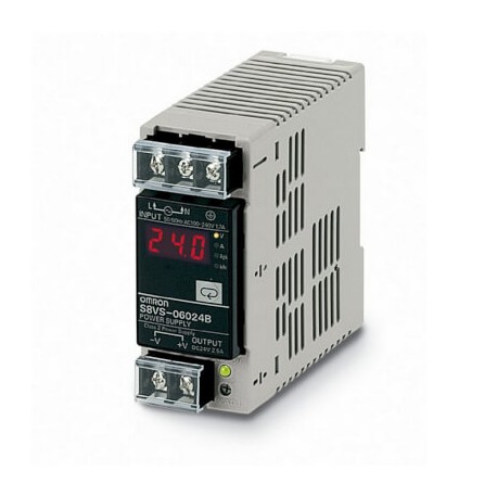 Omron S8VS-06024B S8VS06024B,1 OMRON 60W / 24V / 2.5 A DIN-Rail