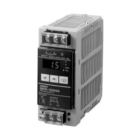 Omron S8VS-12024A S8VS12024A,1 OMRON 120W / 24V / 5A DIN Display Period mant. Alarm NPN