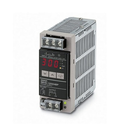 Omron S8VS-12024B S8VS12024B,1 OMRON 120W / 24V / 5A DIN Rail Display-Time func.