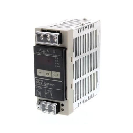 Omron S8VS-12024AP S8VS12024AP,1 OMRON 120W / 24V / 5A DIN Display Period mant. Alarm PNP