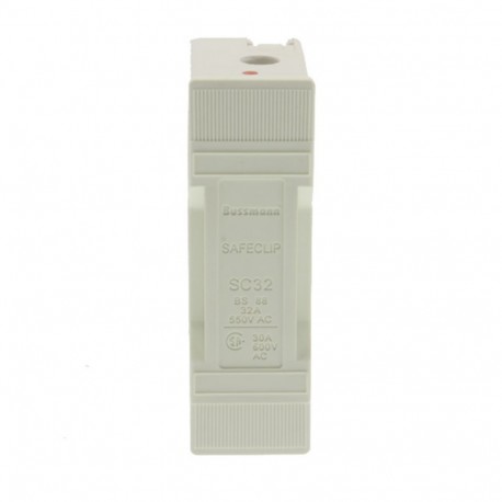 Eaton-moeller SC32PH/DWH SC32PH-DWH EATON ELECTRIC Fuse-holder, low voltage, 32 A, AC 550 V, BS88/F1, 1P, BS, front/back s..