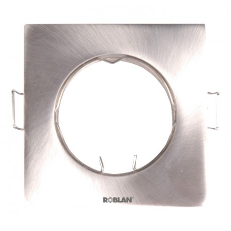 ROBLAN SDFFC SDFFC ROBLAN Squared Fixed empotrable for lamps Dichroics Chrome W/GU10.