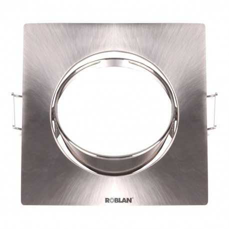ROBLAN SDFSC SDFSC ROBLAN Squared Swivel for lamps Dichroics Chrome W/GU10.