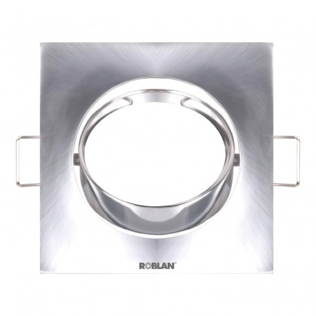 Roblan SDFSN Squared Swivel for lamps Dichroics Satined Nickel W/GU10.