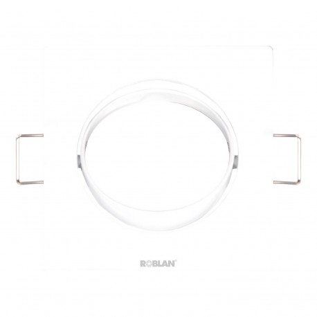 Roblan SDFSW Squared Swivel for lamps Dichroics White W/GU10.