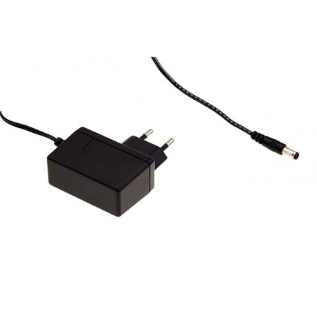 MEANWELL SGA12E12-P1J SGA12E12-P1J MEANWELL AC-DC Slim wall mounted adaptor, Input range 90-264VAC with 2 pole Euro plug, Output 1..