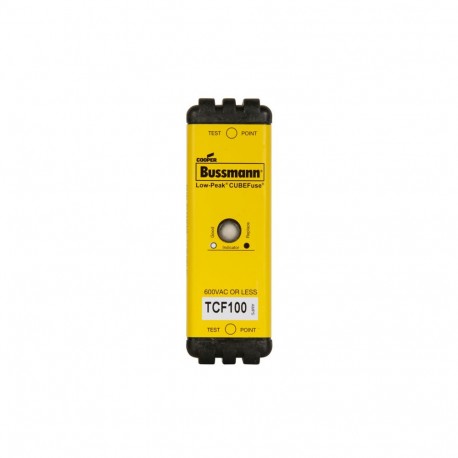 Eaton-moeller TIME DELAY CUBEFUSE 100A IND CUBEFUSE, TCF 100A IND TCF100 EATON ELECTRIC cartridge fuse, BT, 100 A, AC 600 V, DC 300 V, 26 x 32 x 77 mm,..