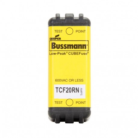 Eaton-moeller TIME DELAY CUBEFUSE 20A NON-IND CUBEFUSE, TCF 20A NON-IND TCF20RN EATON ELECTRIC Fuse-link, low voltage, 6 A, AC 600 V, DC 300 V, 20 x 26 x ..