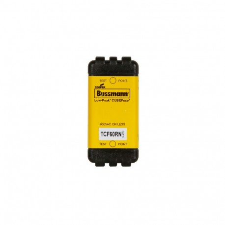 Eaton-moeller TIME DELAY CUBEFUSE 60A NON-IND CUBEFUSE, TCF 60A NON-IND TCF60RN EATON ELECTRIC cartridge fuse, BT, 60 A, AC 600 V, DC 300 V, 26 x 29 x 55 ..