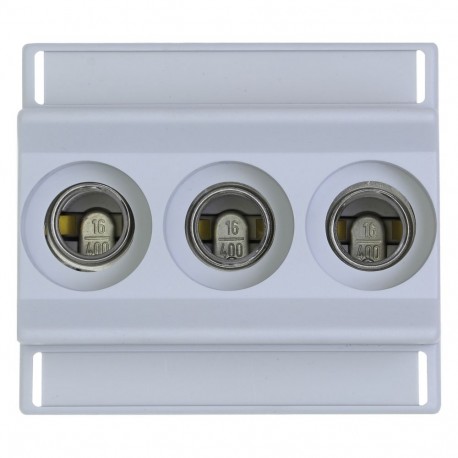 Eaton-moeller FUSE-BASE D01 3POL DIN HUT EATON ELECTRIC Fuse-base, LV, 16 A, AC 400 V, D01, 3P, IEC, DIN rail moun..