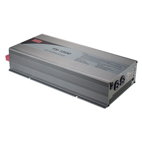 Meanwell TS-1500-248B True Sine Wave DC-AC Power Inverter, battery 48VDC, Output 230VAC, 1500W, EU AC Output..