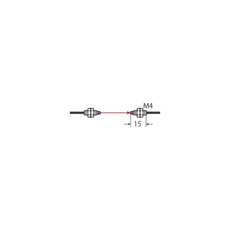 Panasonic UFT42 FT-42 PANASONIC Fiber, trough beam, M4 head, 2 m cable