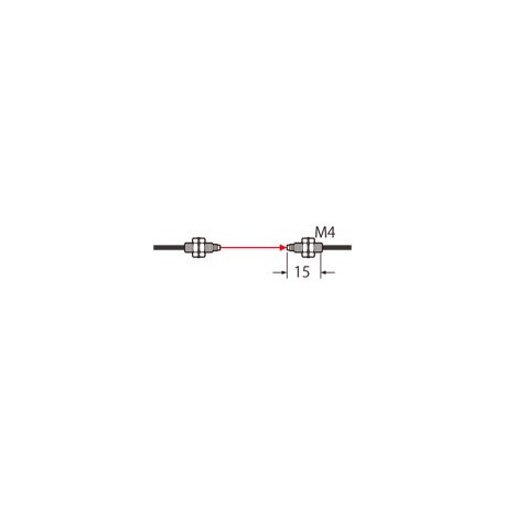 Panasonic UFT43 FT-43 PANASONIC Fiber (thru-beam, bending radius R4, M4, 2m, IP67)