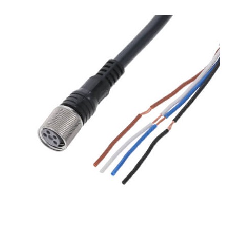 Omron XS3F-E421-405-A XS3FE421405A OMRON M8 4-pin connector to ITS female straight, IP69K, PVC, 5 m