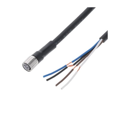 Omron XS3F-M8PVC4S2M XS3FM8PVC4S2M,1 OMRON M8 PVC cable, Straight 4 wire 2m