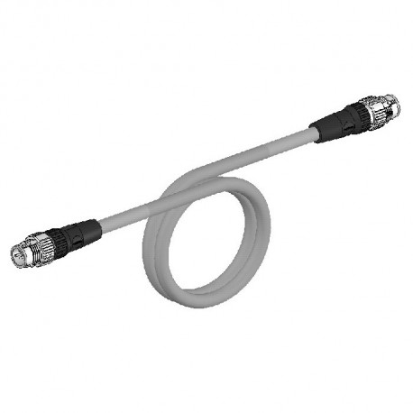Omron XS5W-T421-EM2-K XS5WT421EM2K OMRON Ethernet Cable Cat. 5. M12 connector Straight to M12 Straight. ..