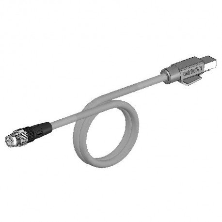 Omron XS5W-T421-AMC-K XS5WT421AMCK OMRON Ethernet Cable Cat. 5. M12 connector Straight to RJ45. 0.3 m